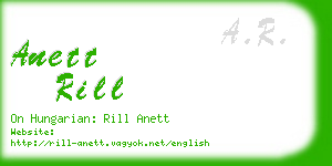 anett rill business card